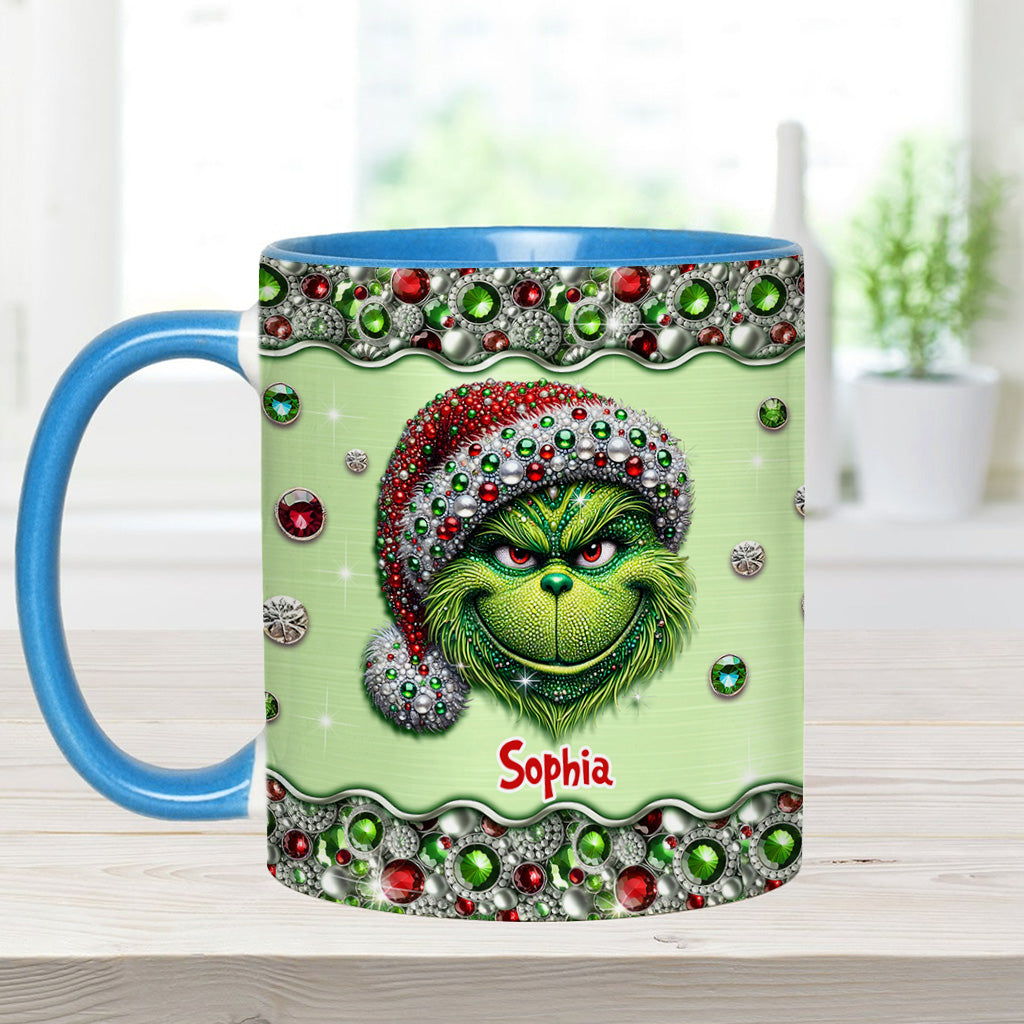 Mug personnalisé « Étole de Noël » Sparkle Holiday - Décoration de Noël