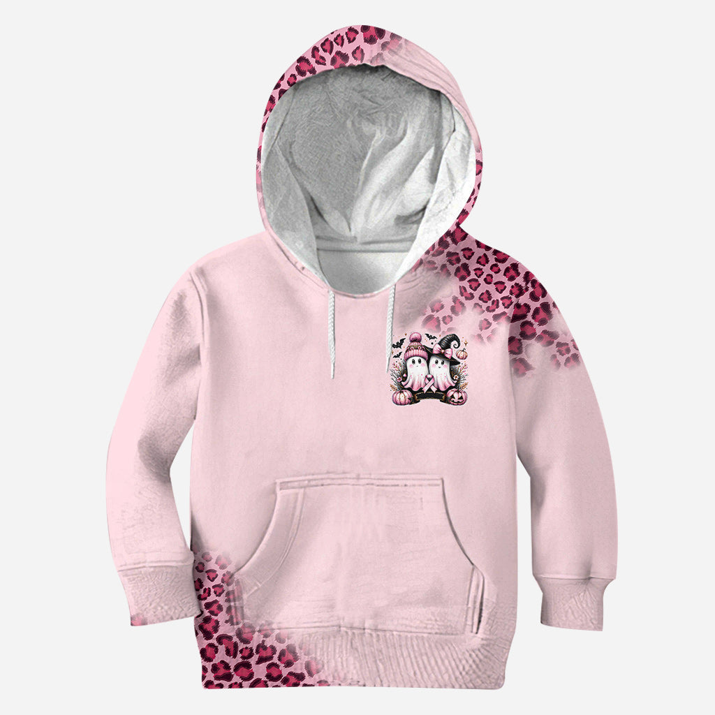En octobre, on porte du rose - Sweat à capuche et legging personnalisés pour la sensibilisation au cancer du sein