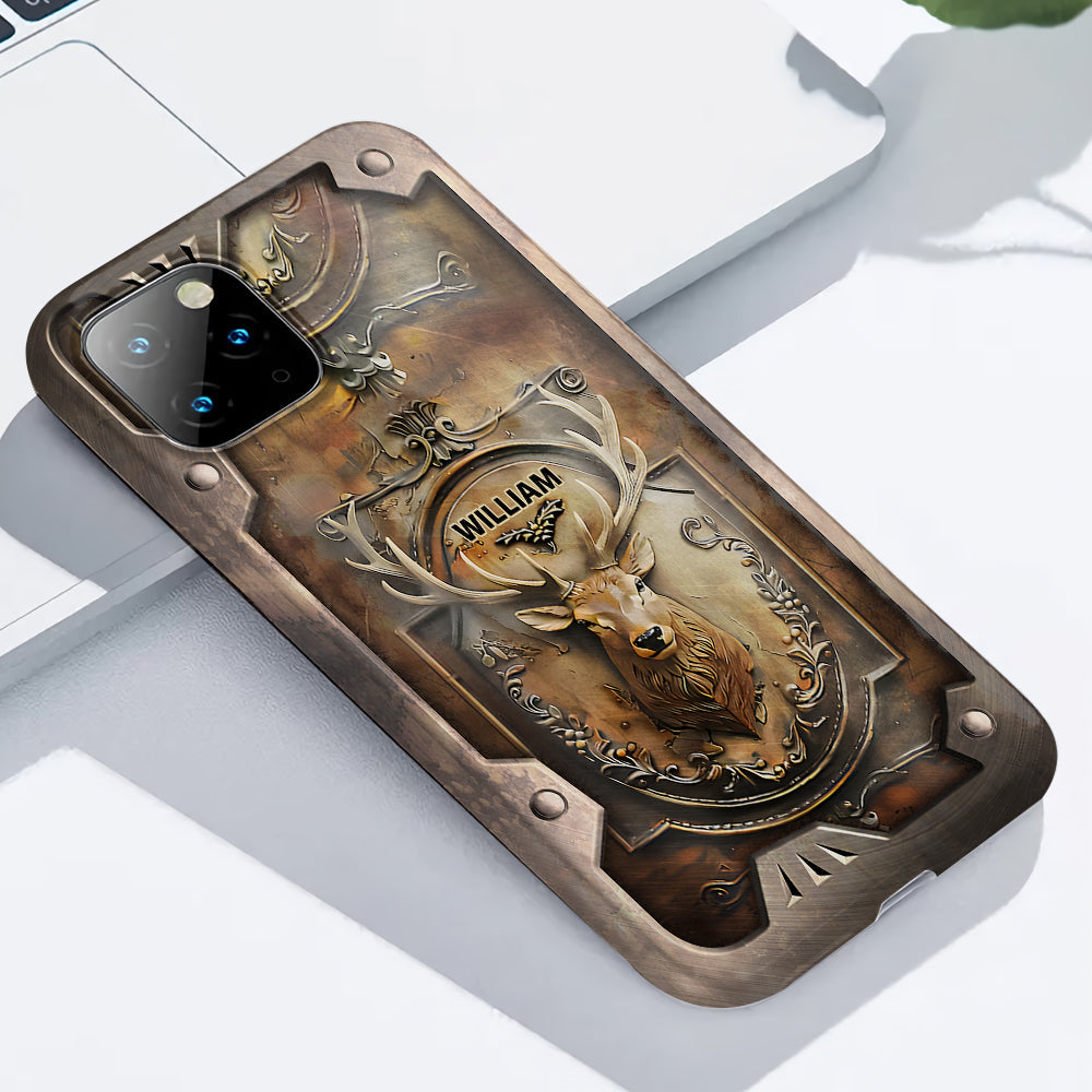 Coque de téléphone personnalisée avec motif de chasse au cerf - Étui de téléphone imprimé intégral