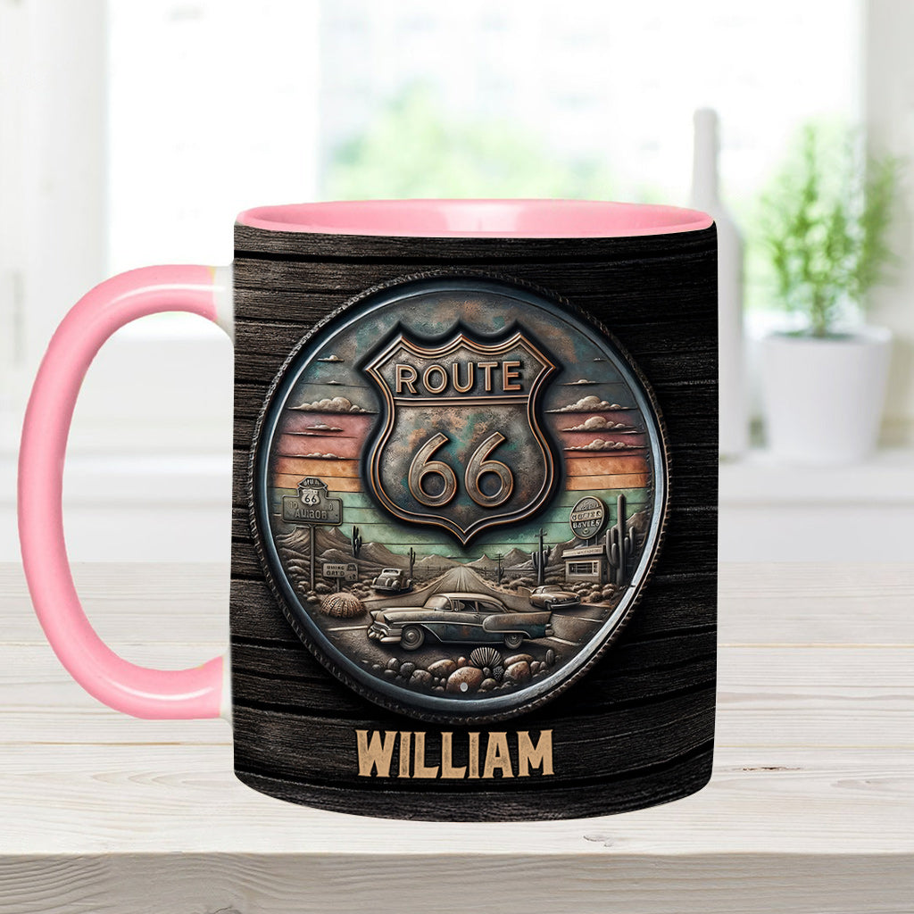 Mug personnalisé Vintage Route 66 Classic Car - Muscle Car