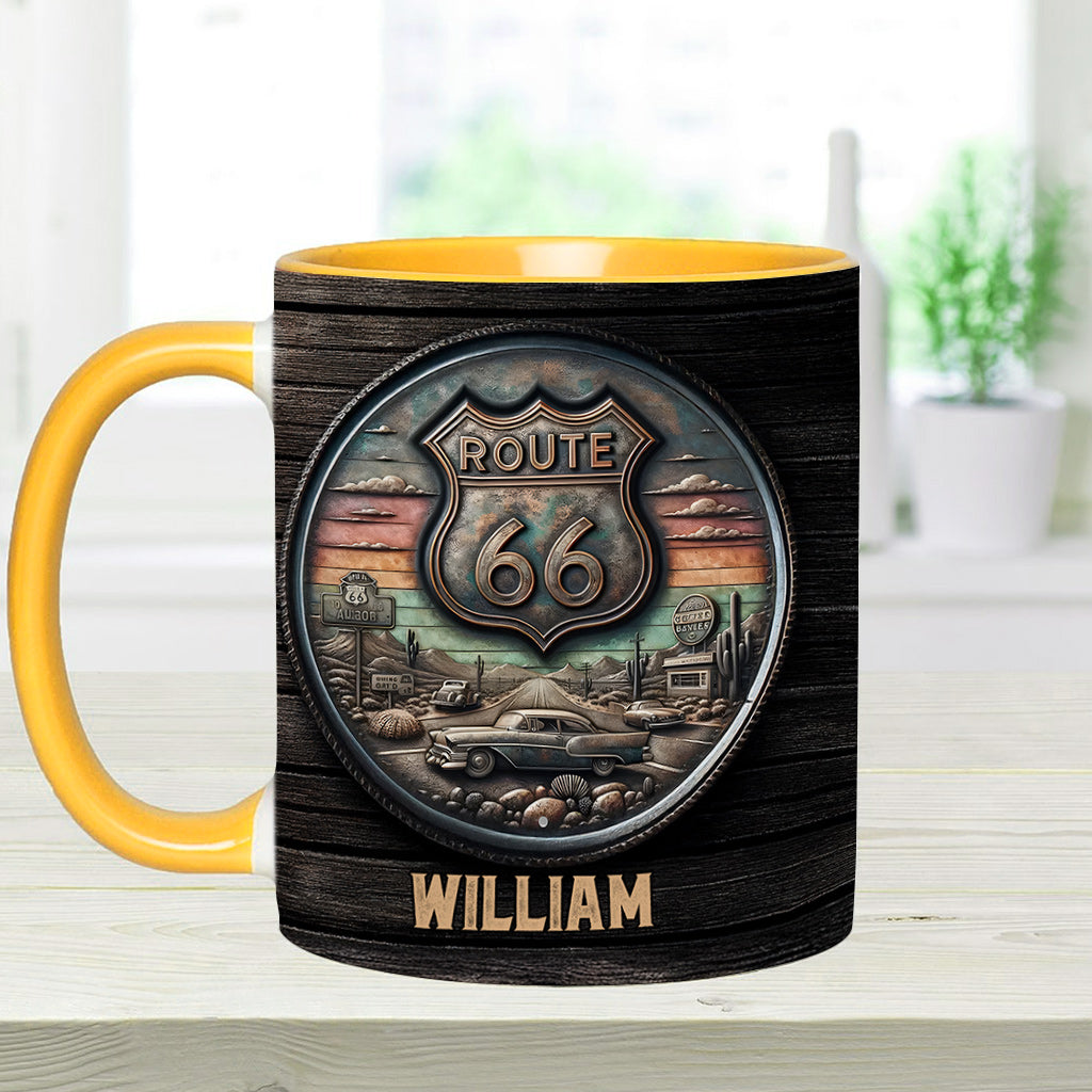 Mug personnalisé Vintage Route 66 Classic Car - Muscle Car