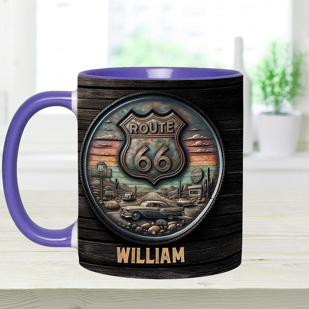 Mug personnalisé Vintage Route 66 Classic Car - Muscle Car