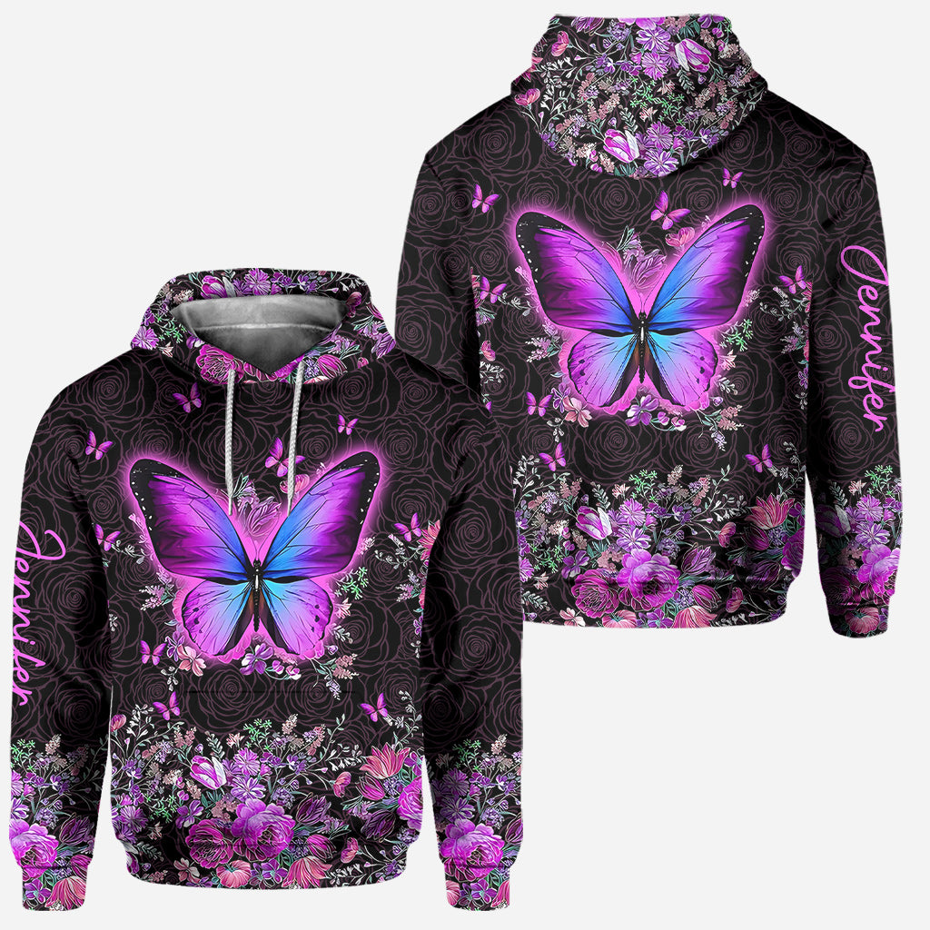 Magnifiques papillons - Sweat à capuche et legging personnalisés à motif papillon