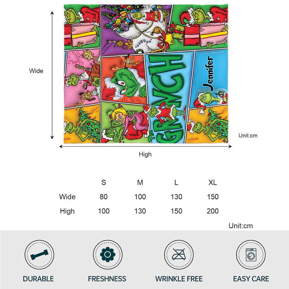 Merry Christmas - Personalized Stole Christmas Blanket