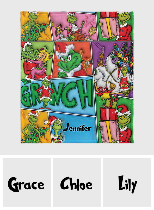 Merry Christmas - Personalized Stole Christmas Blanket