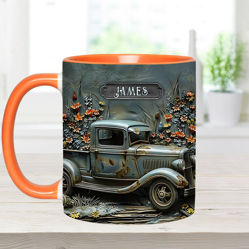 Mug personnalisé à l'effigie d'une voiture classique ou d'une muscle car.