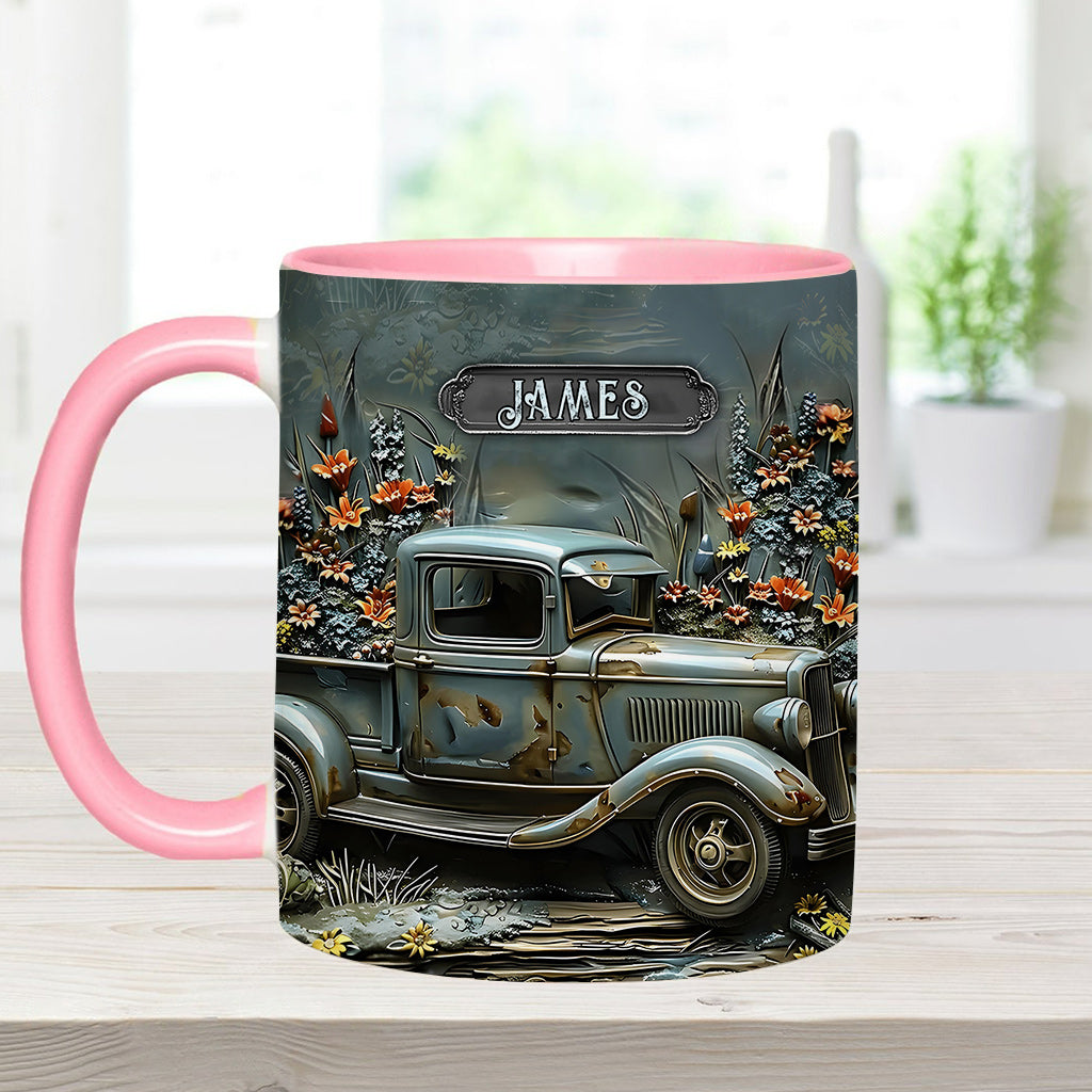 Mug personnalisé à l'effigie d'une voiture classique ou d'une muscle car.
