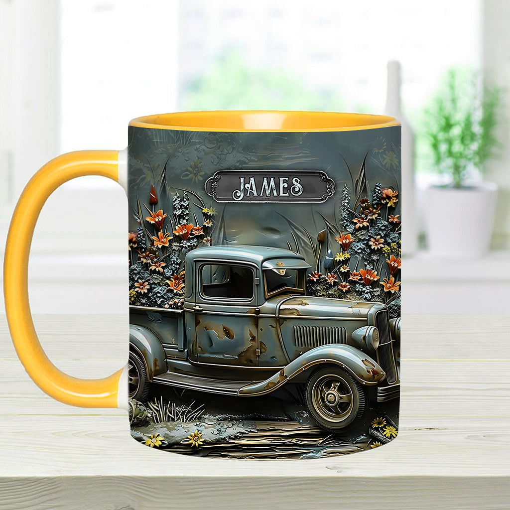 Mug personnalisé à l'effigie d'une voiture classique ou d'une muscle car.