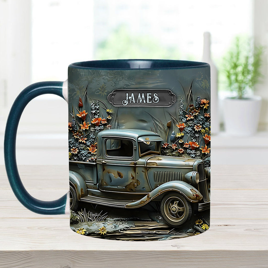 Mug personnalisé à l'effigie d'une voiture classique ou d'une muscle car.