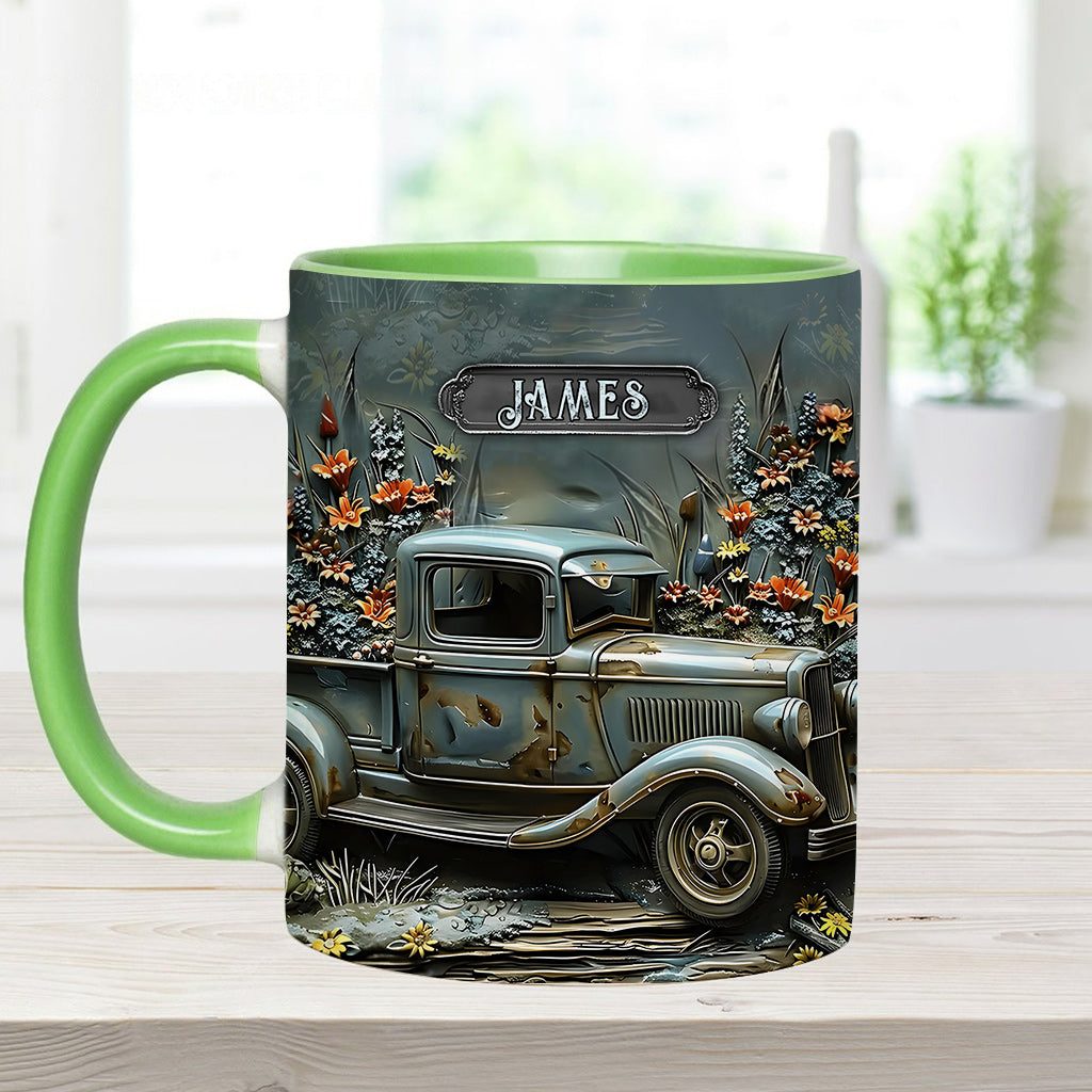 Mug personnalisé à l'effigie d'une voiture classique ou d'une muscle car.