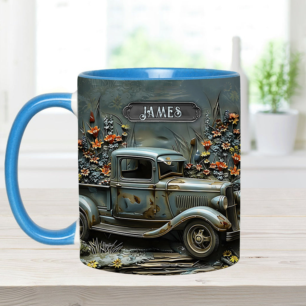 Mug personnalisé à l'effigie d'une voiture classique ou d'une muscle car.