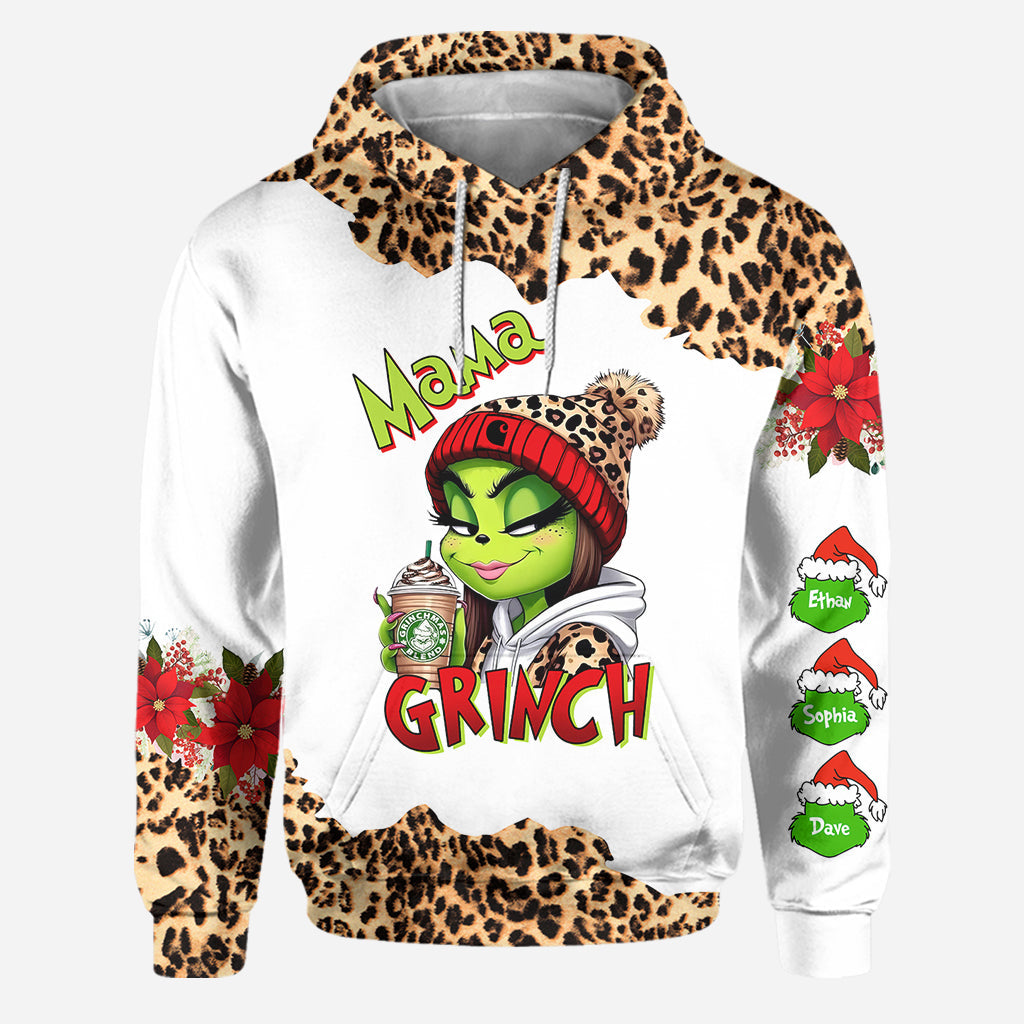 Grinchy Mama - Personalized Stole Christmas Hoodie and Leggings