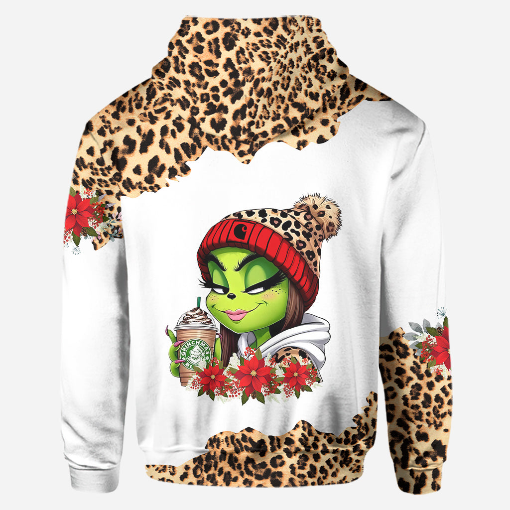 Grinchy Mama - Personalized Stole Christmas Hoodie and Leggings