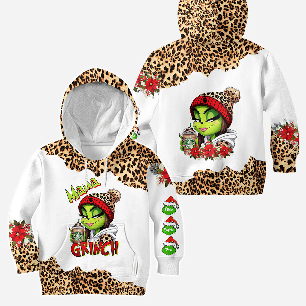 Grinchy Mama - Personalized Stole Christmas Hoodie and Leggings