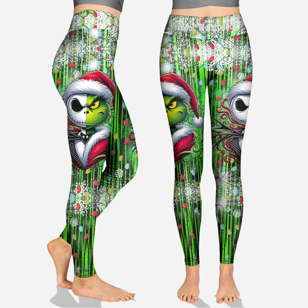 Joyeux Noël ! - Sweat à capuche et legging personnalisés avec étole de Noël