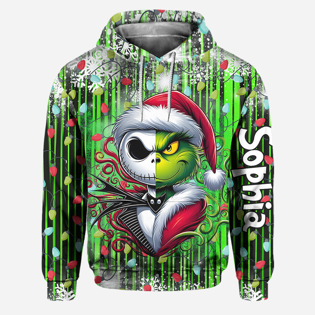 Joyeux Noël ! - Sweat à capuche et legging personnalisés avec étole de Noël