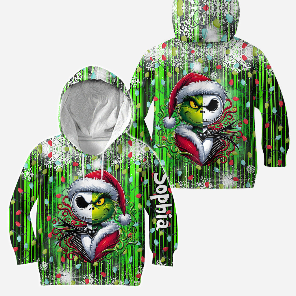Joyeux Noël ! - Sweat à capuche et legging personnalisés avec étole de Noël