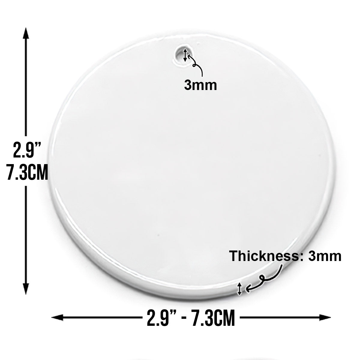 Green & Pink - Personalized Stole Christmas Ceramic Circle Ornament