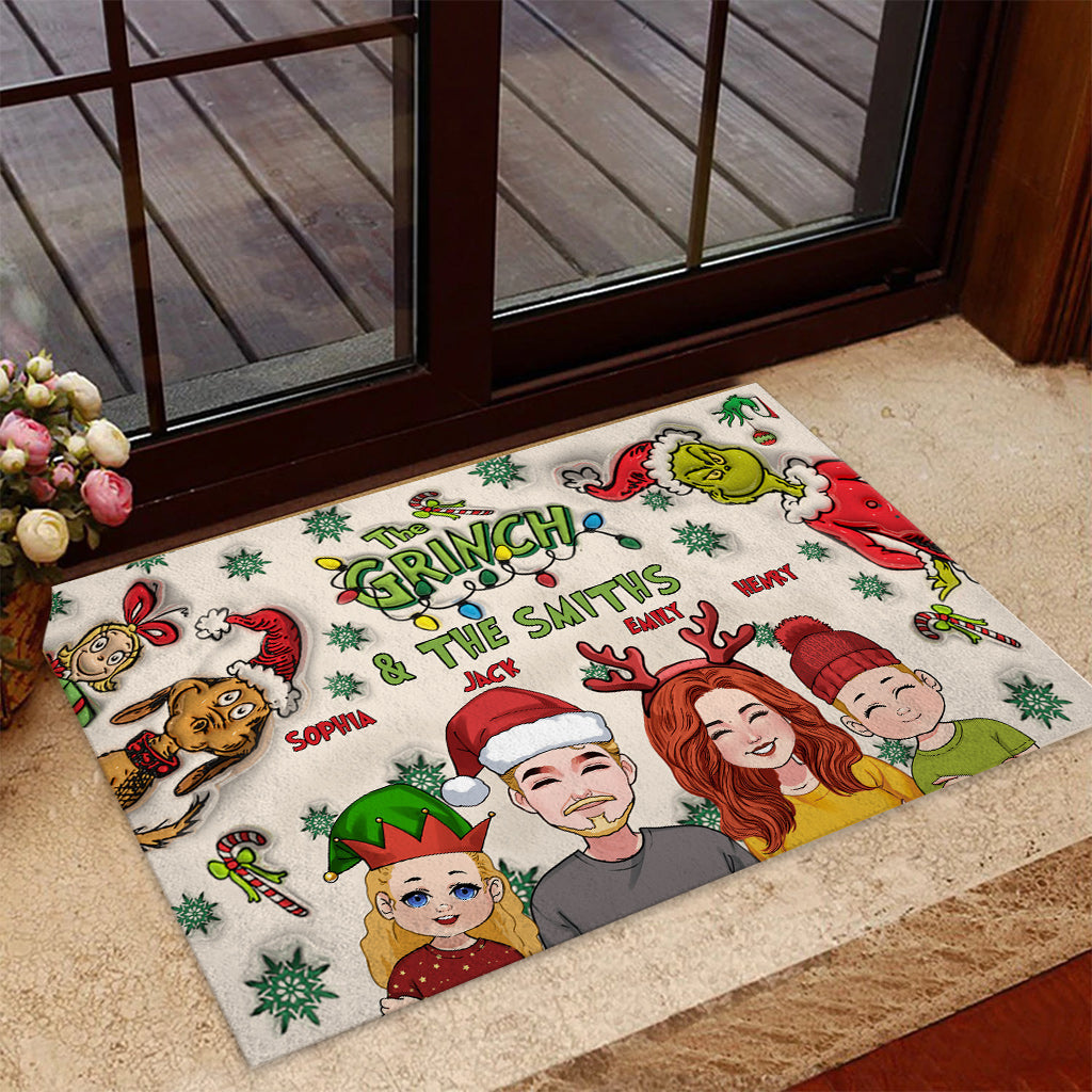 Merry Christmas - Personalized Stole Christmas Doormat