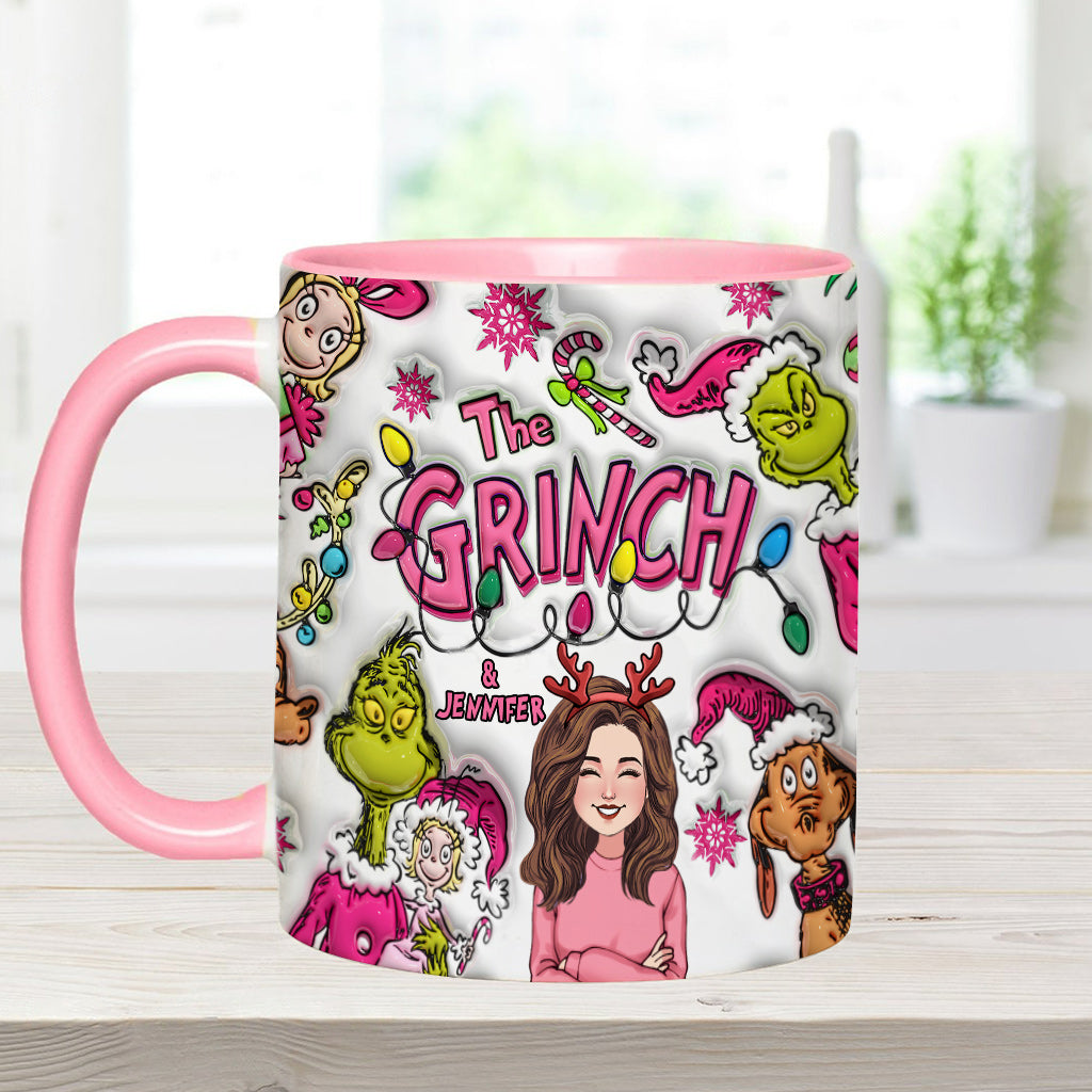 The Grinch & Me - Personalized Stole Christmas Accent Mug