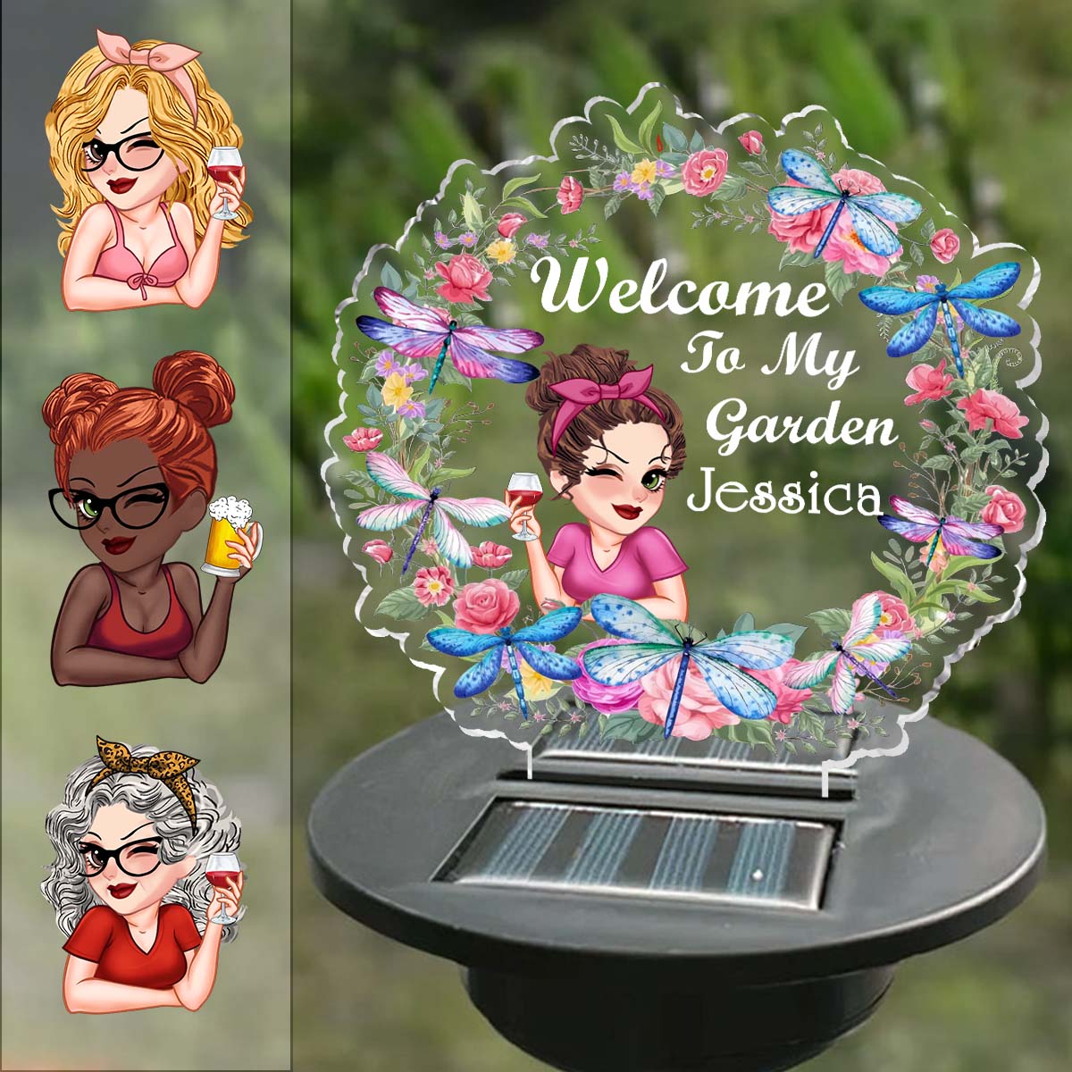 Floral Light - Personalized Gardening Garden Solar Light