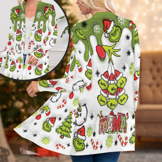 Green Mama - Étole de Noël personnalisée - Gilet de Noël