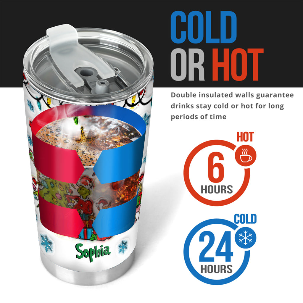 Christmas, Perhaps, Means A Little Bit More - Personalized Stole Christmas Tumbler