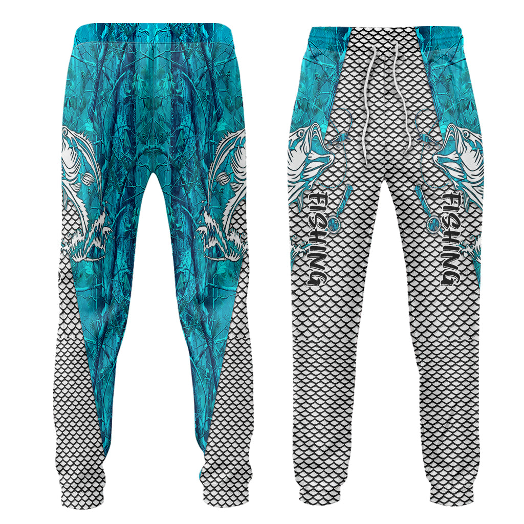 Passionné de pêche ? Sweat à capuche et pantalon de survêtement personnalisés sur le thème de la pêche