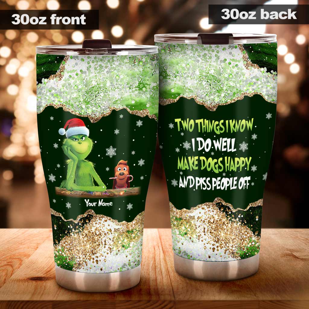 Deux choses que je sais - Gobelet de Noël personnalisé « Étole »