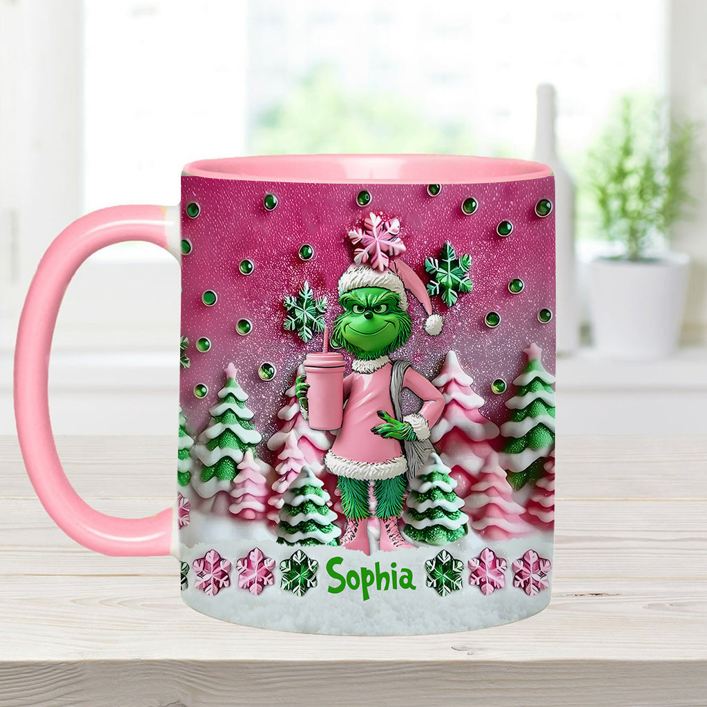 Merry Grinchmas - Personalized Stole Christmas Accent Mug