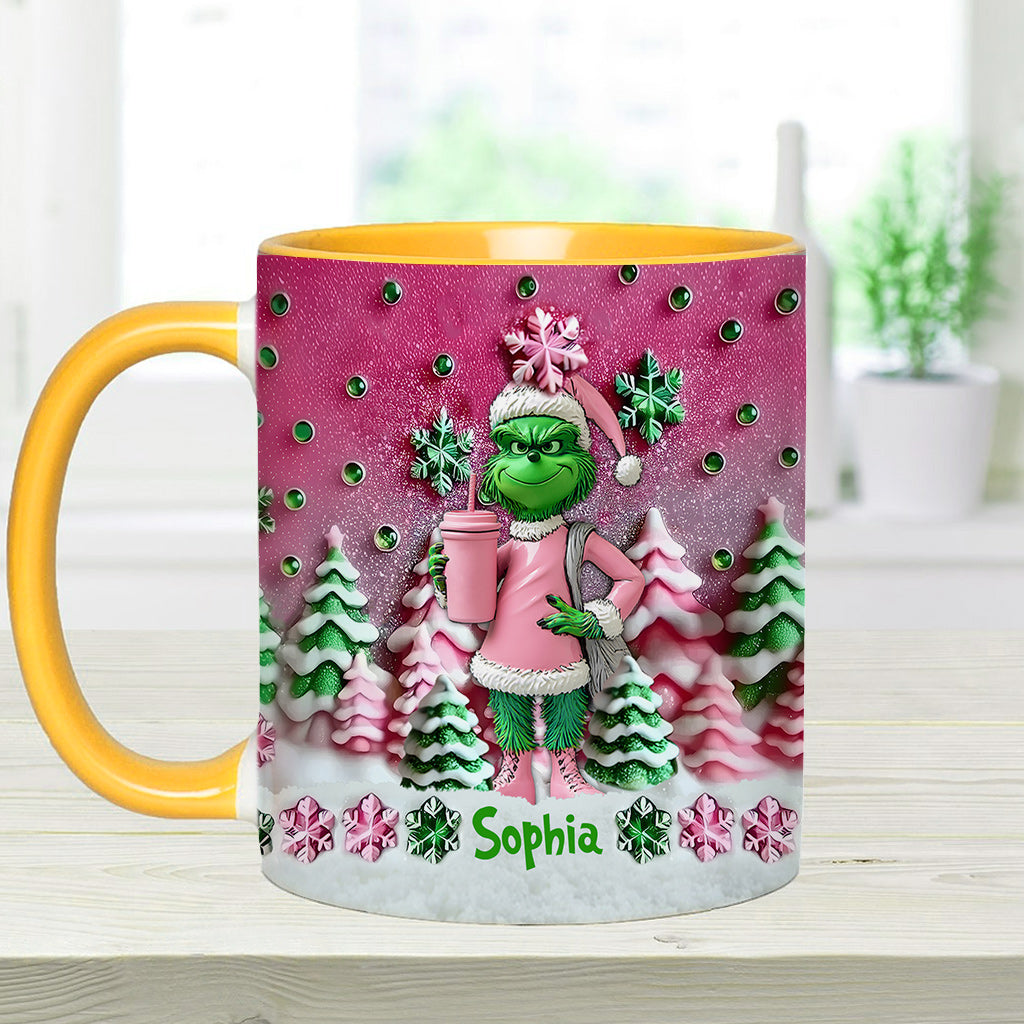 Merry Grinchmas - Personalized Stole Christmas Accent Mug
