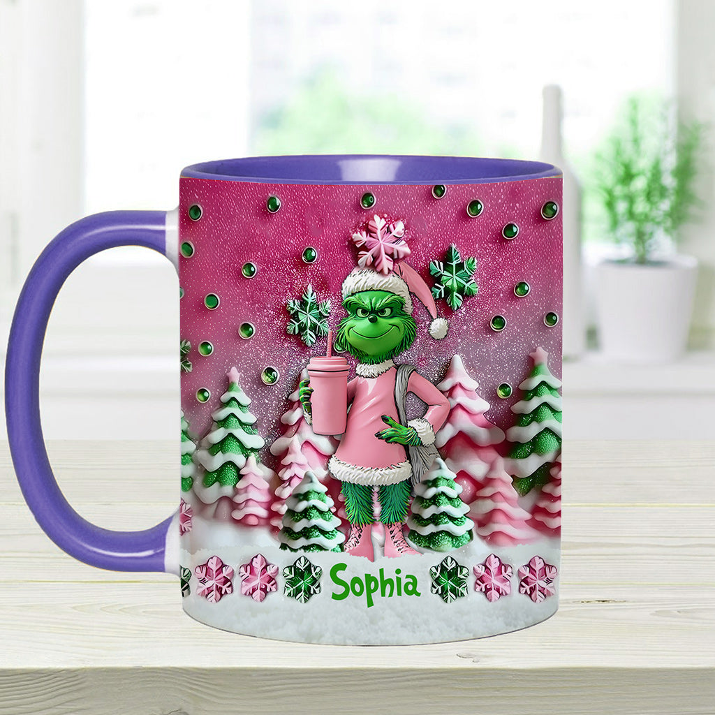Merry Grinchmas - Personalized Stole Christmas Accent Mug