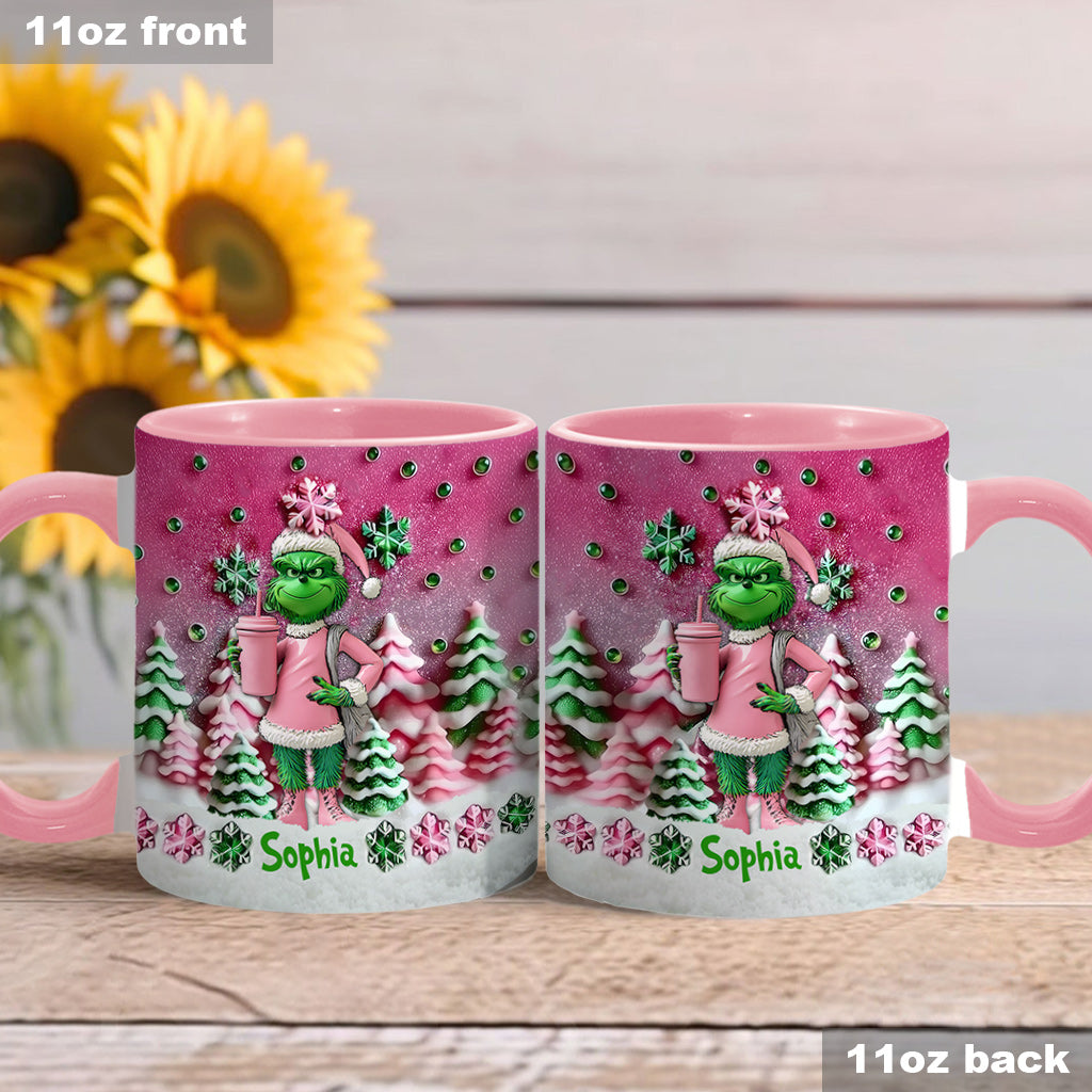 Merry Grinchmas - Personalized Stole Christmas Accent Mug