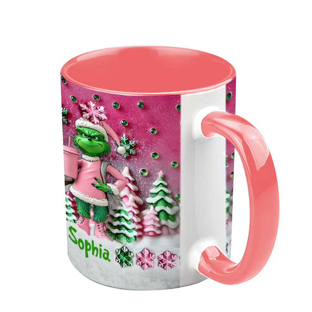 Merry Grinchmas - Personalized Stole Christmas Accent Mug