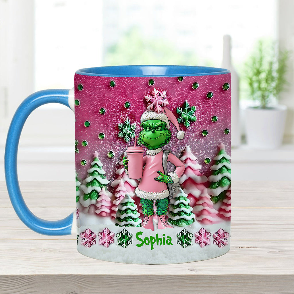Merry Grinchmas - Personalized Stole Christmas Accent Mug