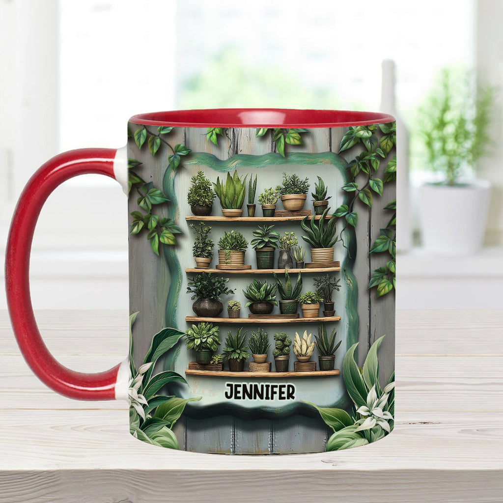 Les plantes me rendent heureuse. Vous, beaucoup moins. - Mug personnalisé sur le thème du jardinage