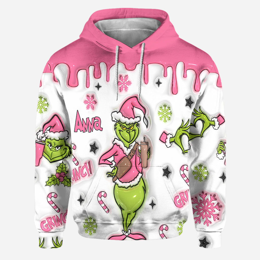 Je suis réservé(e) - Sweat à capuche et legging personnalisés « Étole de Noël »