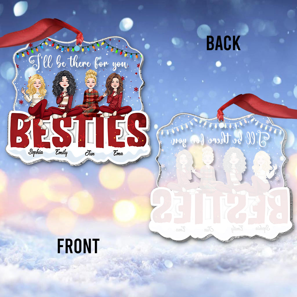 Je serai là pour toi - Ornement transparent personnalisé pour ma meilleure amie