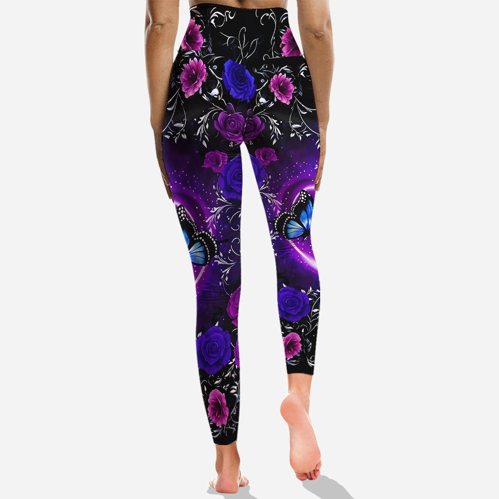 J'adore les papillons - Sweat à capuche et legging personnalisés papillons