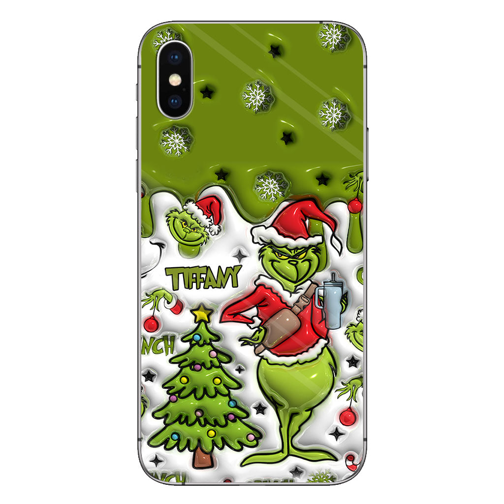 Merry Grinchmas - Personalized Stole Christmas Phone Case