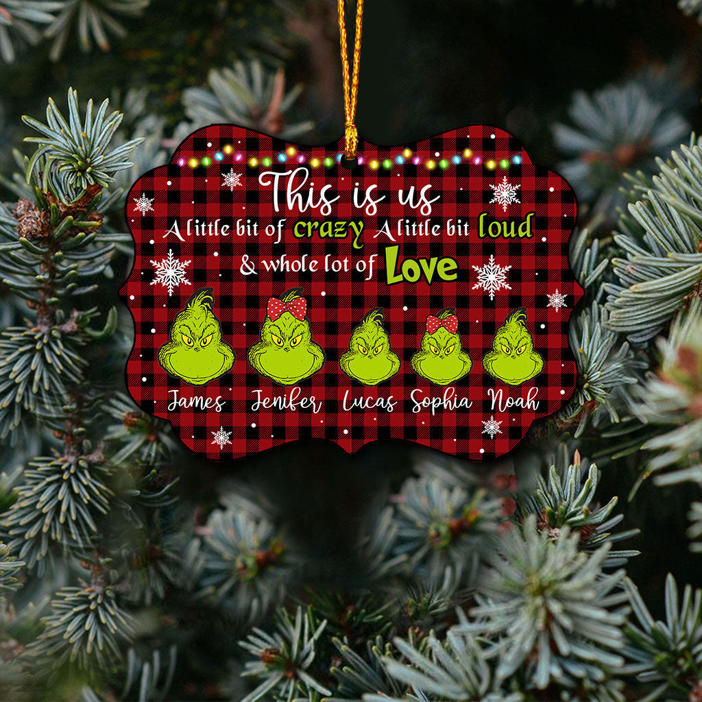 This Is Us Vert - Étole de Noël personnalisée (Impression recto verso)