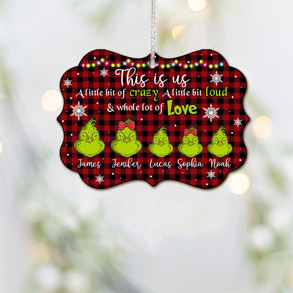 This Is Us Vert - Étole de Noël personnalisée (Impression recto verso)