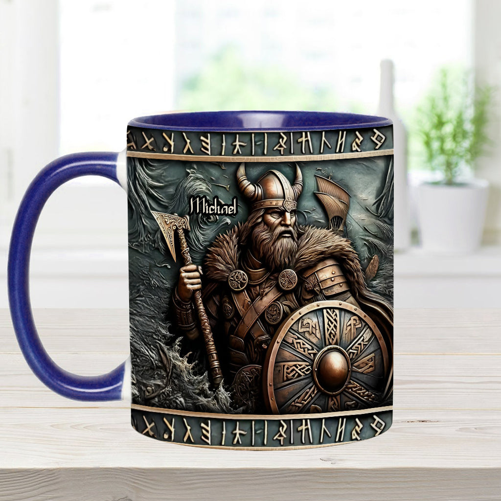 Viking Warrior - Personalized Viking Accent Mug