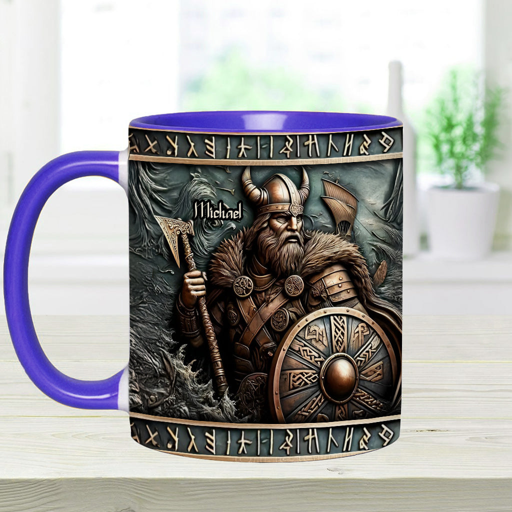Viking Warrior - Personalized Viking Accent Mug