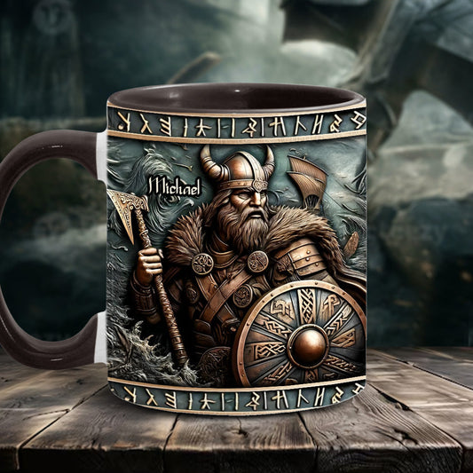Mug personnalisé Viking Warrior - À l'effigie d'un guerrier viking