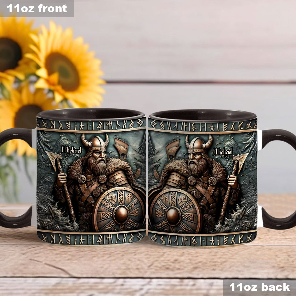 Viking Warrior - Personalized Viking Accent Mug