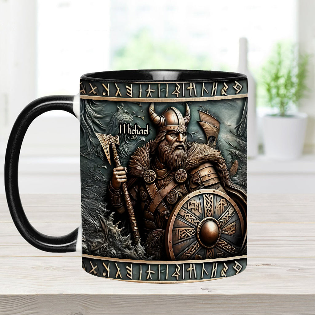 Viking Warrior - Personalized Viking Accent Mug