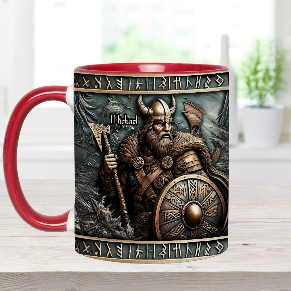 Viking Warrior - Personalized Viking Accent Mug