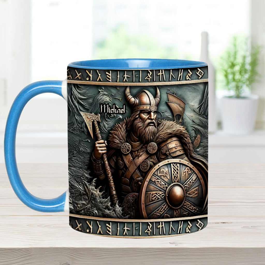 Viking Warrior - Personalized Viking Accent Mug
