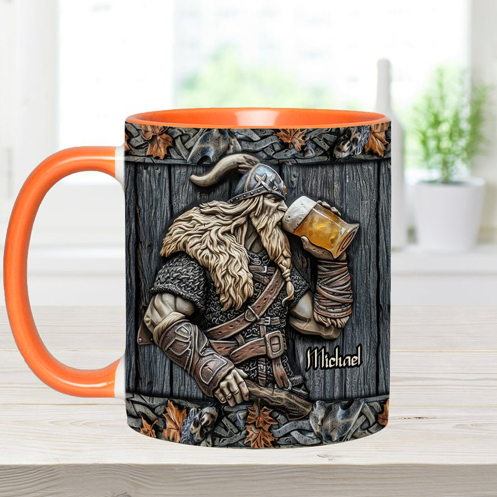 Mug Viking personnalisé avec motif de bière